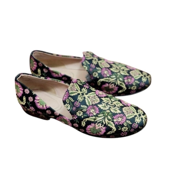 Lewit Brocade Smoking Slippers Flats Size EU 38/US 7.5 - Picture 3 of 14